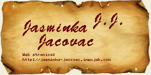 Jasminka Jačovac vizit kartica